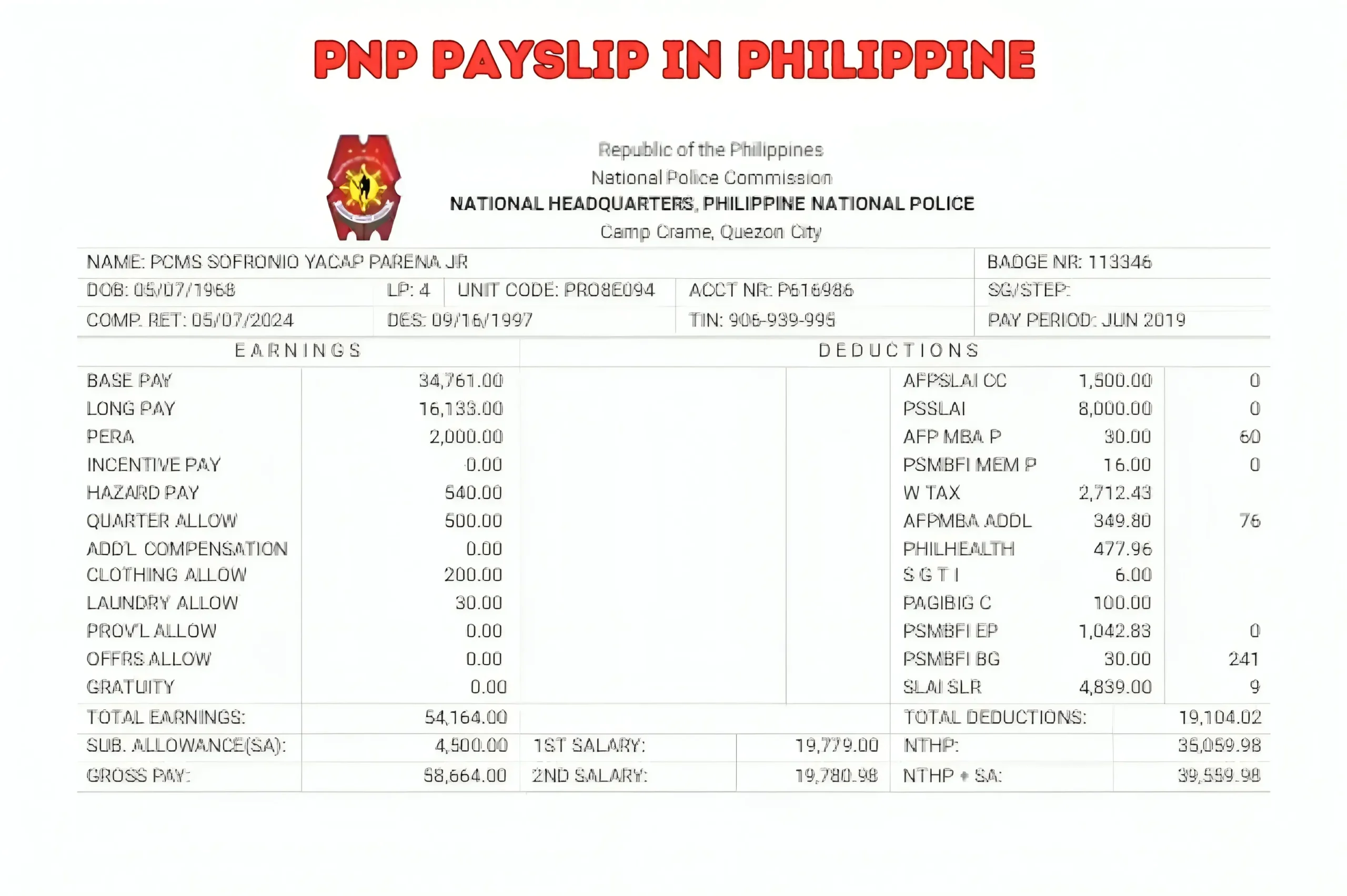 How Can Obtain PNP Payslip Online In The Philippine 2024